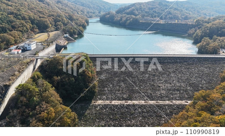 【目谷ダム】ドローン空撮_No10 110990819