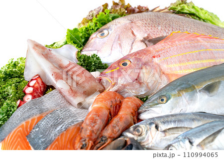 魚介類　シーフード　集合 110994065