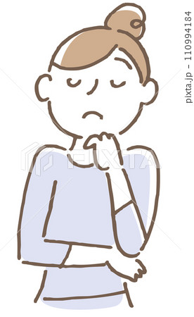 片腕を組む女性 片腕を組む女性 110994184