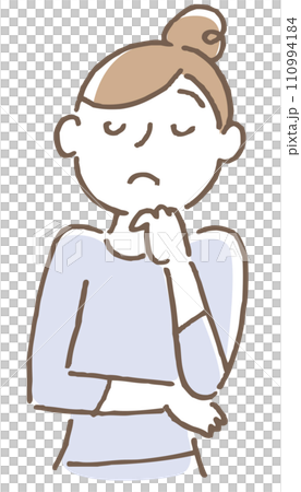 片腕を組む女性 片腕を組む女性 110994184