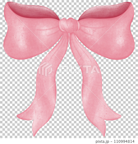 Pink bows clipart Ribbon bow 110994814