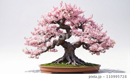 桜の盆栽(Created with AI & Photoshop) 110995728