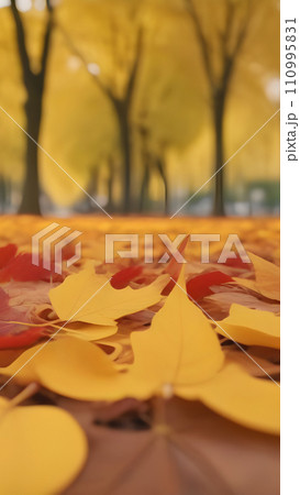 Fallen leaves in the autumn park wallpapers for I pad, Notebook cover, I phone, tab mobile high quality images 110995831