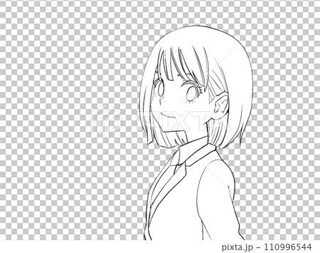 一個女人轉身（線描） 110996544