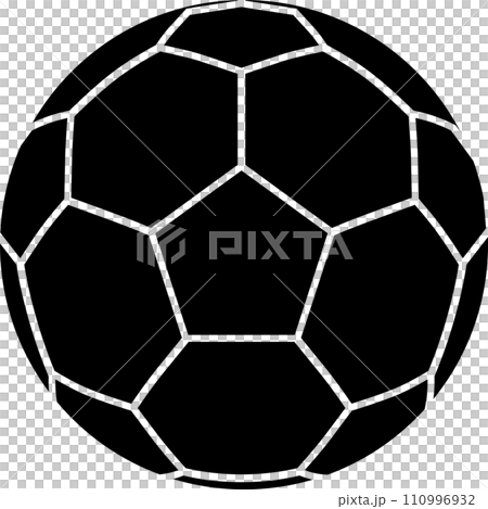 シンプルなサッカーボールのアイコンのイラスト素材 [110996932] - PIXTA