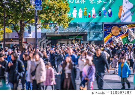 日本の東京都市景観JN.1…零マの渋谷に再びマ姿…拡大の元凶をなぜ学べないのか…マ不要・換気＝27日 110997297