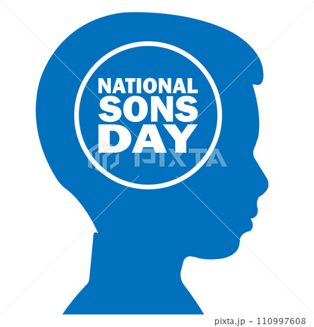 National Sons Day Vector Template Design Illustration 110997608