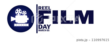 Reel Film Day Vector Illustration Reel Film Day Vector Illustration 110997615
