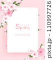 Hello spring vector background with flowers 110997726