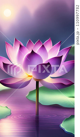 Purple lotus flower wallpapers for I pad, Notebook cover, I phone, tab mobile high quality images 110997782