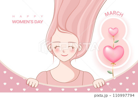 Happy womens day background vector design Happy womens day background vector design 110997794