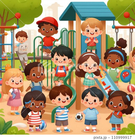 children in the park(AI-generate) 110999917