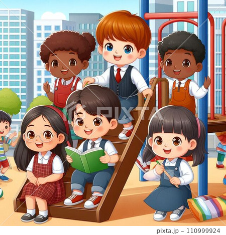 students at the school(AI-generate) 110999924