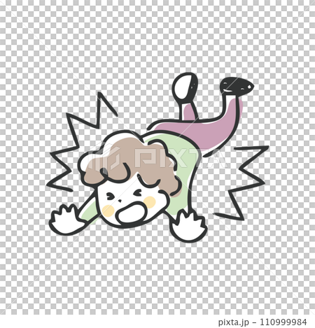 転倒する子供　怪我 110999984