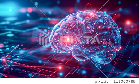 デジタルの世界で成功したビジネスのイメージ。DX サイバーセキュリティ、インターネット安全。AI画像 デジタルの世界で成功したビジネスのイメージ。DX サイバーセキュリティ、インターネット安全。AI画像 111000789