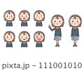制服の女の子の表情集 111001010