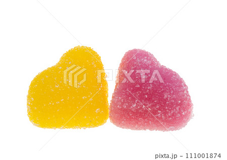 gummy hearts isolated gummy hearts isolated 111001874
