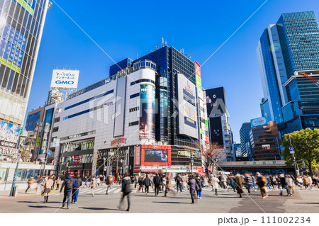 渋谷 スクランブル交差点 渋谷 スクランブル交差点 111002234
