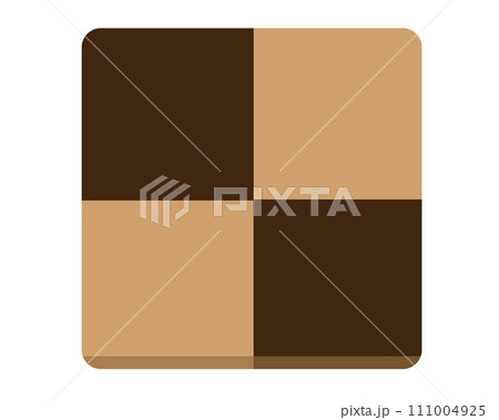 チョコレートクッキー。ベクターイラスト	 111004925