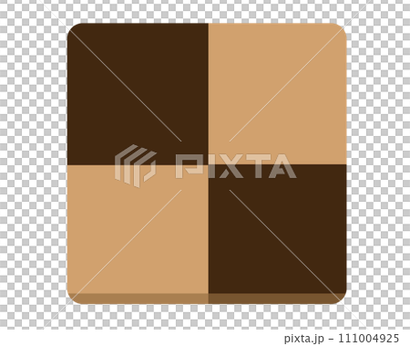 チョコレートクッキー。ベクターイラスト	 111004925