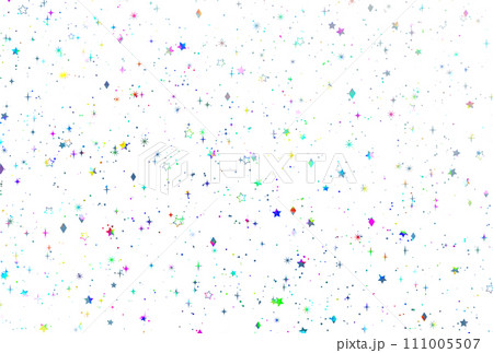 背景素材_ホログラム_星 111005507