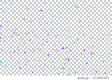 背景素材_ホログラム_星 111005507