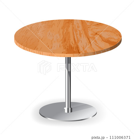 Wooden textured round quality table Wooden textured round quality table 111006371