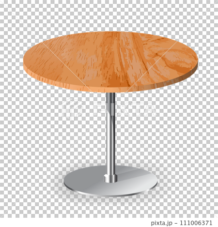 Wooden textured round quality table 111006371