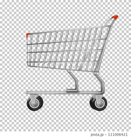 Shopping cart isolated on white background. Shopping cart isolated on white background. 111006421