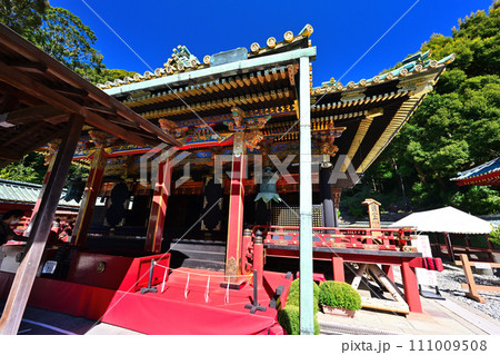 徳川家康の墓とされる駿府「久能山東照宮」の境内と眺望 111009508