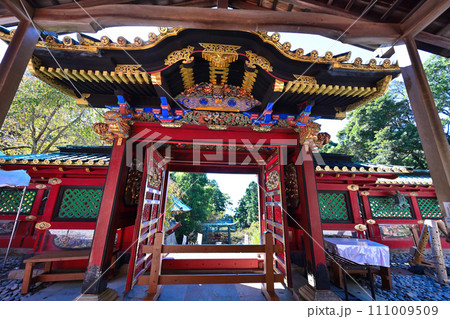 徳川家康の墓とされる駿府「久能山東照宮」の境内と眺望 111009509