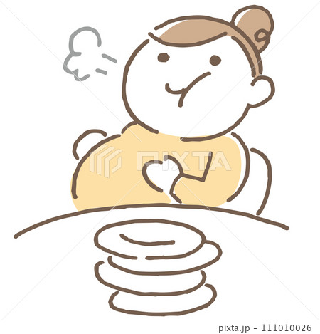 満腹 女性 イラスト 満腹 女性 イラスト 111010026