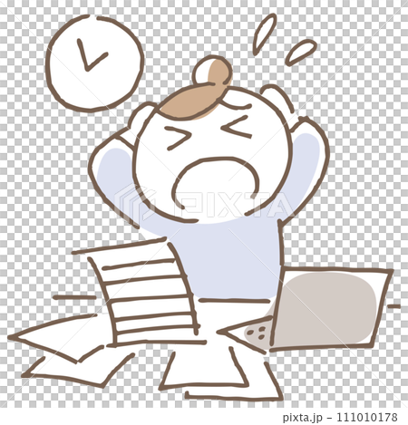 一個對工作感到焦慮的女人 111010178