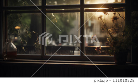 Generative AI window inside house, See things...のイラスト素材 [111010528] - PIXTA