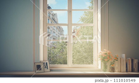 Generative AI window inside house, See things...のイラスト素材 [111010549] - PIXTA
