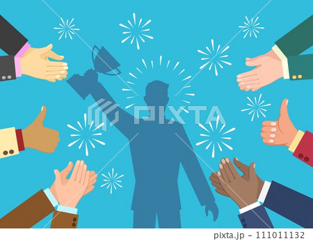 Hand claps celebrate applause 111011132