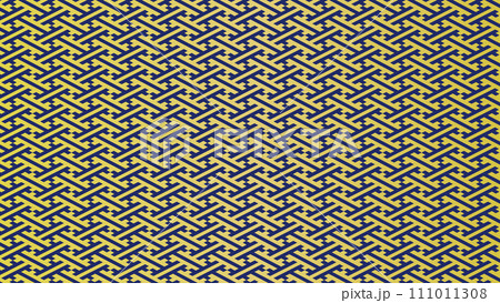 シームレスな和柄パターン　紗綾形 111011308