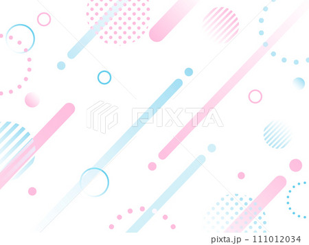 春　ピンク　水色　ポップ 　背景 111012034