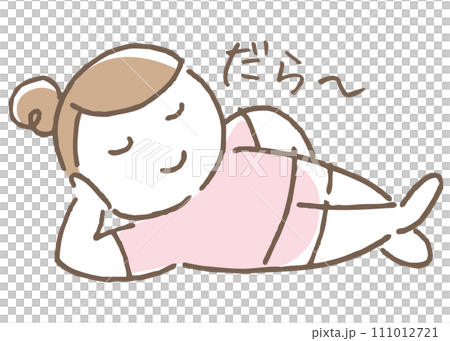 寝そべる女性 寝そべる女性 111012721