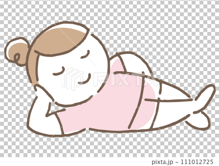 Lying woman (no text) 111012725
