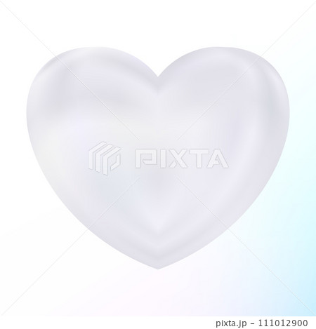 Holographic mother-of-pearl heart. Opal heart shape. Magic love talisman. 111012900