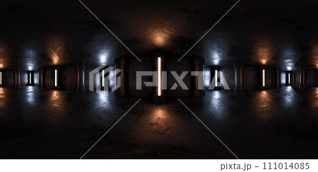 Dark Room With Multiple Wall Lights 360 panorama vr environment map Dark Room With Multiple Wall Lights 360 panorama vr environment map 111014085