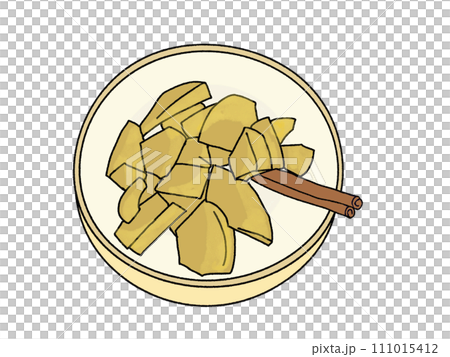 リンゴの甘煮シナモン添え 111015412