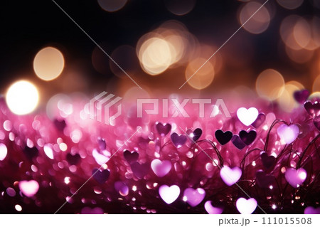 AI-generated content. Saint valentine day greeting card bokeh blur background. Generative AI AI-generated content. Saint valentine day greeting card bokeh blur background. Generative AI 111015508