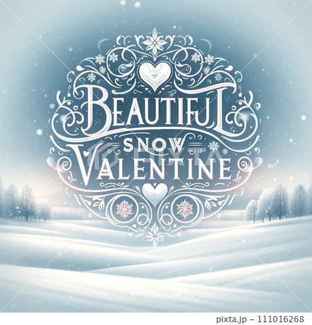 バレンタインロゴ 111016268