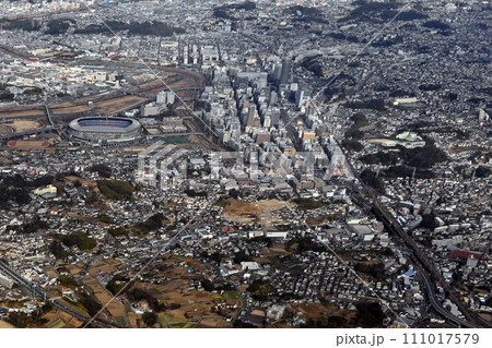 新横浜上空から俯瞰 新横浜上空から俯瞰 111017579