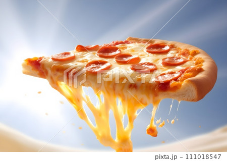 チーズがとろけるピザ3 AI生成画像 チーズがとろけるピザ3 AI生成画像 111018547