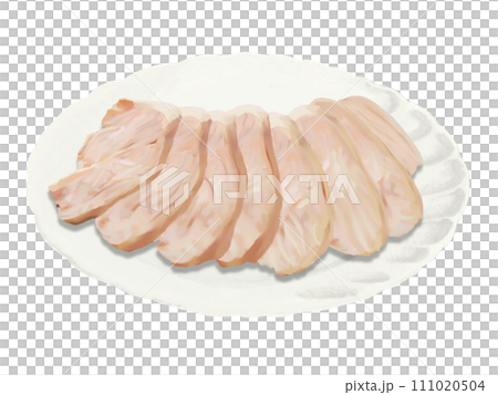 サラダチキン（皿付き） 111020504