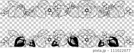 ペンで描いた苺のイラスト3 111022077