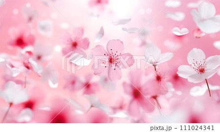 桜の花のイメージ背景「AI生成画像」 111024341